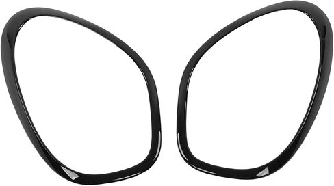 Front Headlight Frame Cover 2PCs Replacement for R60 Countryman, Sturdy ABS Material, Resistance, Easy to Install for Elegant Car Exterior (Glossy Black) in Saudi Arabia
