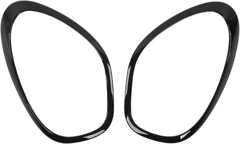 Front Headlight Frame Cover 2PCs Replacement for R60 Countryman, Sturdy ABS Material, Resistance, Easy to Install for Elegant Car Exterior (Glossy Black) in Saudi Arabia