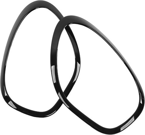 Front Headlight Frame Cover 2PCs Replacement for R60 Countryman, Sturdy ABS Material, Resistance, Easy to Install for Elegant Car Exterior (Glossy Black) in Saudi Arabia