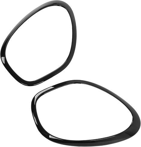 Front Headlight Frame Cover 2PCs Replacement for R60 Countryman, Sturdy ABS Material, Resistance, Easy to Install for Elegant Car Exterior (Glossy Black) in Saudi Arabia