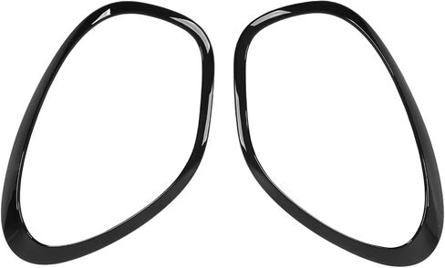 Front Headlight Frame Cover 2PCs Replacement for R60 Countryman, Sturdy ABS Material, Resistance, Easy to Install for Elegant Car Exterior (Glossy Black) in Saudi Arabia