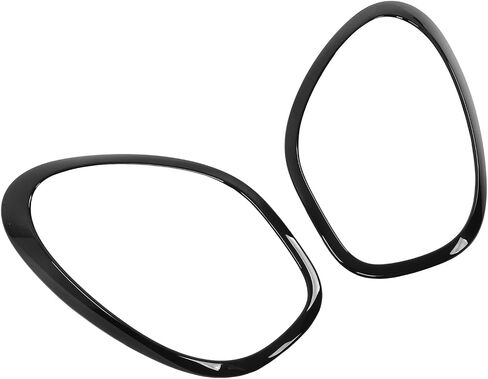 Front Headlight Frame Cover 2PCs Replacement for R60 Countryman, Sturdy ABS Material, Resistance, Easy to Install for Elegant Car Exterior (Glossy Black) in Saudi Arabia