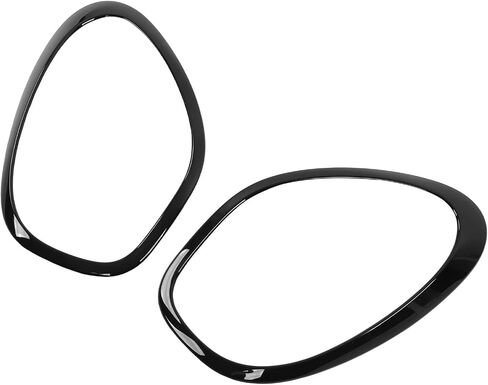 Front Headlight Frame Cover 2PCs Replacement for R60 Countryman, Sturdy ABS Material, Resistance, Easy to Install for Elegant Car Exterior (Glossy Black) in Saudi Arabia