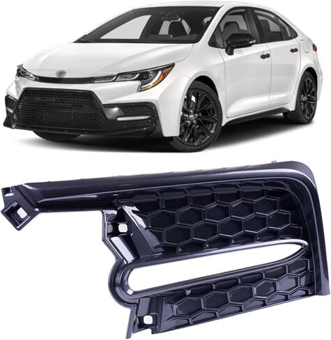Bestparts Pair Light Light Light Fog Covers Trim Bezel Rh LH متوافق مع Toyota Corolla Se Xse 2020 2021 2022 2023 (غير مناسب للنماذج الأخرى) يحل محل 8148102A30 8148202A20 TO1039237 TO1038237 in Saudi Arabia
