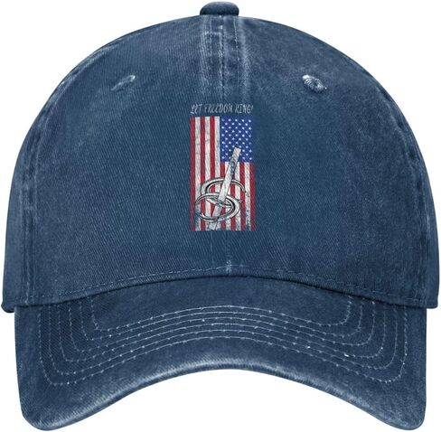 Freedom - Horseshoe Throwing Horseshoe Pitchers Adjustable Classic Cowboy Baseball Cap Men Women Casual Dad Hat3 Navy Blue in Saudi Arabia