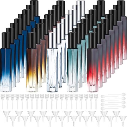DOMENSI 40 PCS 10ML Travel Travel Travel Reclable Bottles Glass Pray Bottle Perfum in Kuwait
