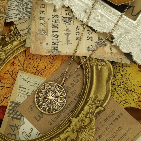 قلادة قرص قلادة Compass: Retro Inspirational Globe Adventure Jewelry هدايا التخرج ذات معنى للرجال خريجي كلية المدرسة الثانوية in Kuwait