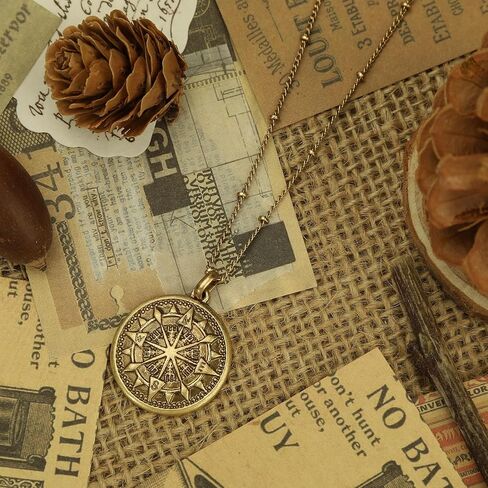 قلادة قرص قلادة Compass: Retro Inspirational Globe Adventure Jewelry هدايا التخرج ذات معنى للرجال خريجي كلية المدرسة الثانوية in Kuwait