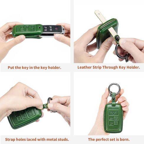 بالنسبة إلى Cadillac Key FOB ، قم بتغطية جلد أصلي مع سلسلة المفاتيح ، متوافقة مع 2015-2019 Cadillac CTS و SRX و XT5 و ATS و STS و CT6 وما إلى ذلك. in Saudi Arabia