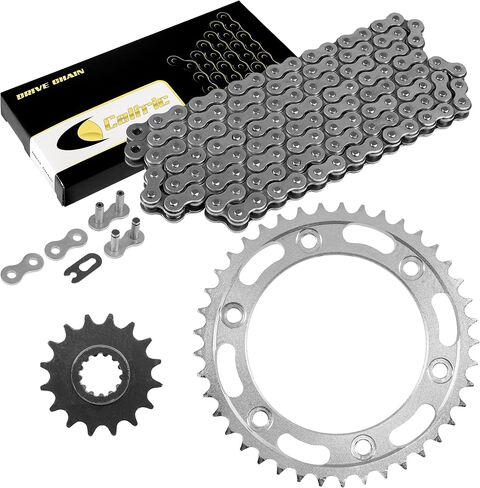 Caltric Drive Chain & Sprockets Compatible with Honda CBR1000RR 2004-2005 530 Pitch 114 Link in Saudi Arabia