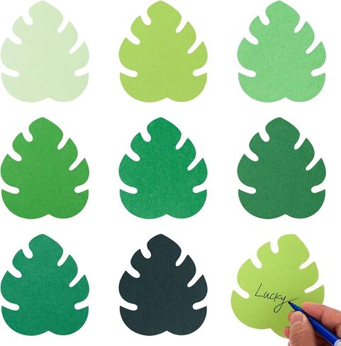 MixTeach 200 Pcs Paper Leaf Cutouts Assorted Green Color Leaf Cut Outs 4 Inch Paper Leaves Shapes Die Cut Spring Summer Classroom Decor for Bulletin Board DIY Craft Project Party Wall Decoration in Saudi Arabia