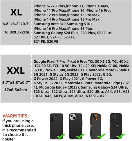 حافظة Universal مع حزام حلقات حلقات Phone Case Pouch with Card Slot Slot Pen Nylon لـ Samsung Galaxy Z Flip 5/4/3 Case Motorola Razr Plus Moto Razr+ 2023 Galaxy Z Flip 5/4/3/2 (Nylon Black ، XS) in Kuwait