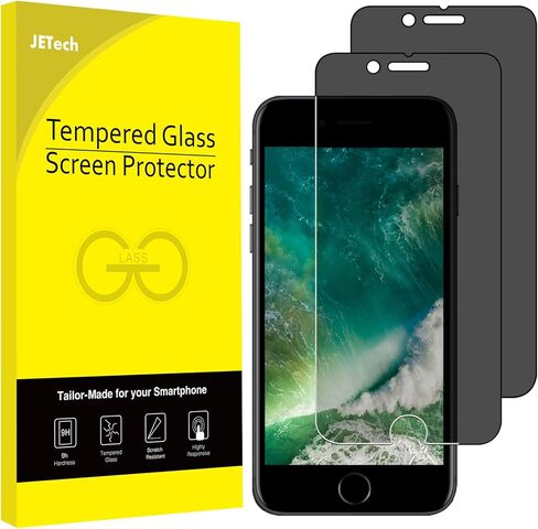 JETech Privacy Full Coverage Screen Protector for iPhone 16e 6.1-Inch 2025, Anti-Spy Tempered Glass Film, Edge to Edge Protection Case-Friendly, 2-Pack in Saudi Arabia