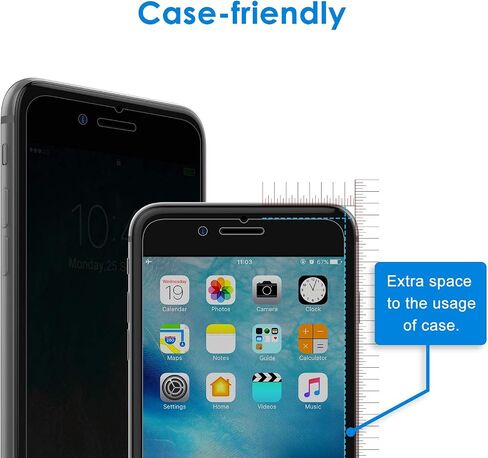 JETech Privacy Full Coverage Screen Protector for iPhone 16e 6.1-Inch 2025, Anti-Spy Tempered Glass Film, Edge to Edge Protection Case-Friendly, 2-Pack in Saudi Arabia