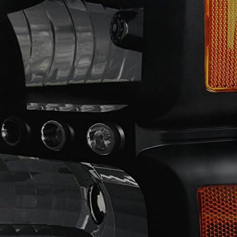 AKKON - For Ford F250/F350 Superduty Excursion Black Smoke LED Headlights Replacement Left + Right Pair Set in Saudi Arabia