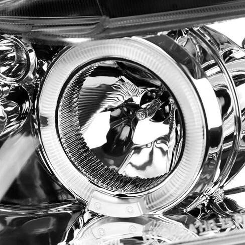 توليف المواصفات المصابيح الأمامية LED Projector Leads Grosing Black Housing Smoke Lens متوافقة مع 2006-2011 Honda Civic 2 Door Coupe ، Left + Lride Pair Assembly Assembly in Kuwait