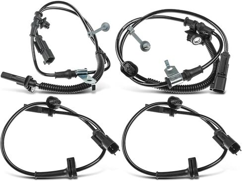 A-Premium ABS Wheel Speed Sensor Compatible with Ford Models - Mustang 2015-2016/2018-2019 - Front & Rear, Driver and Passenger Side, 4-PC Set, Replace# FR3Z2C190B, FR3Z2C204A in Saudi Arabia