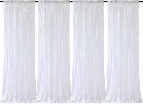 B-COOL Royal Blue Sequin Backdrop Curtains 2 Packs 2ftx8ft Sparkly Backdrop Fabric Glitter Backdrop for Party Ceremony Wedding Background Decoration in Saudi Arabia