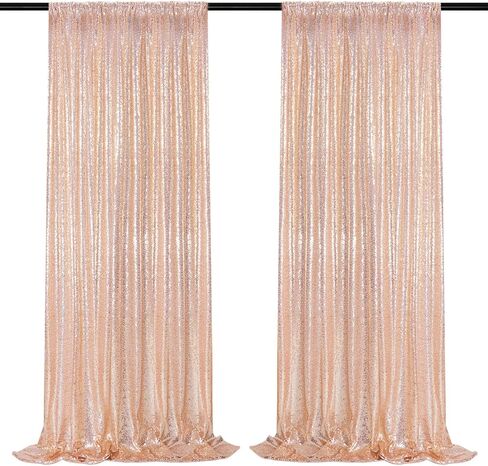 B-COOL Royal Blue Sequin Backdrop Curtains 2 Packs 2ftx8ft Sparkly Backdrop Fabric Glitter Backdrop for Party Ceremony Wedding Background Decoration in Saudi Arabia