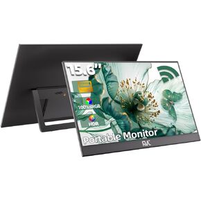 FMC 16 Inch Portable Gaming Monitor, 1600P 60Hz QHD Monitor with HDR, USB-C, HDMI, Compatible with Windows, MacBook, Phone, Switch, Xbox, PS4/5 in Kuwait