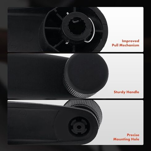 A-Premium 2Pcs Window Crank Handles Compatible with Chevrolet, GMC & Cadillac Models - Silverado 1500 2500 HD 3500 Classic, Tahoe, Suburban, Sierra 1500 Limited, Yukon, Escalade, Front or Rear in Saudi Arabia