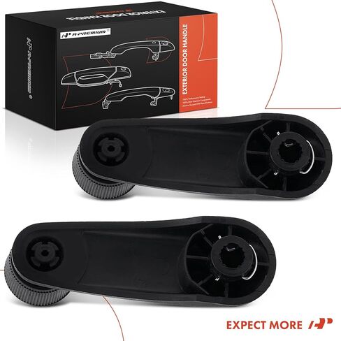 A-Premium 2Pcs Window Crank Handles Compatible with Chevrolet, GMC & Cadillac Models - Silverado 1500 2500 HD 3500 Classic, Tahoe, Suburban, Sierra 1500 Limited, Yukon, Escalade, Front or Rear in Saudi Arabia