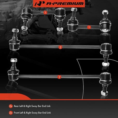 A-Premium Set of 4, Front & Rear Sway Bar Links Kit Stabilizer Bar Links, Compatible with Scion tC 2005 2006 2007 2008 2009 2010 in Saudi Arabia