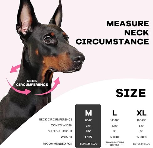 Inflatable Surgery Collar for Dogs-Enhanced Anti-Licking Protective Cone with Adjustable Strap (Grey, XL) in Kuwait