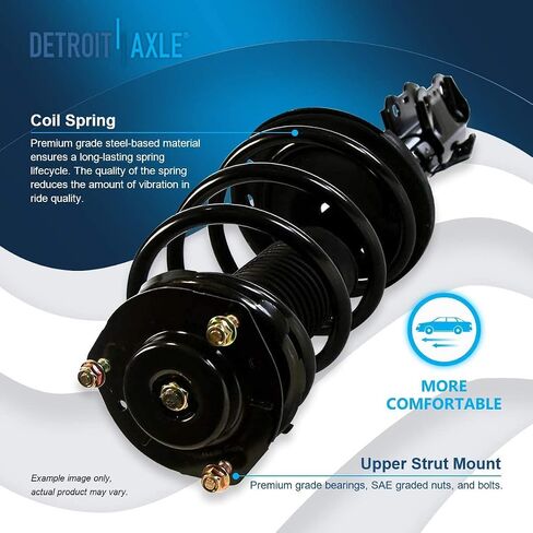 Detroit Axle - FWD Struts Sway Sway Bars for 08-11 Toyota Highlander ، 4 Struts and Coil Spring 4 Stabilizer Sway Bars 2008 2008 2010 2011 Ready Struplics Assembly Assembly in Saudi Arabia