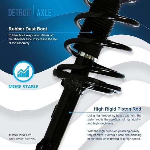 Detroit Axle - FWD Struts Sway Sway Bars for 08-11 Toyota Highlander ، 4 Struts and Coil Spring 4 Stabilizer Sway Bars 2008 2008 2010 2011 Ready Struplics Assembly Assembly in Saudi Arabia