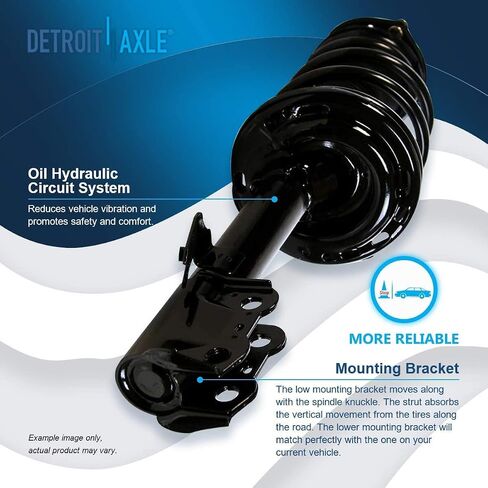 Detroit Axle - FWD Struts Sway Sway Bars for 08-11 Toyota Highlander ، 4 Struts and Coil Spring 4 Stabilizer Sway Bars 2008 2008 2010 2011 Ready Struplics Assembly Assembly in Saudi Arabia