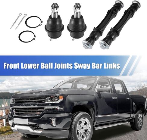 X AUTOHAUX 4 Pcs Front Lower Ball Joints Sway Bar Links for Cadillac Escalade 2007-2016 No.K500007/K700432 in Saudi Arabia