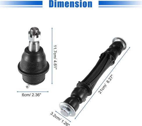 X AUTOHAUX 4 Pcs Front Lower Ball Joints Sway Bar Links for Cadillac Escalade 2007-2016 No.K500007/K700432 in Saudi Arabia