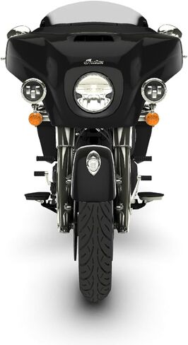 Indian Motorcycle Driving Lights Pathfinder S LED, Pair, for Specific Challenger, Chief, Chieftain, Pursuit Dark Horse, Roadmaster Limited Models and More, Gloss Black, 3.5-Inch Size - 2884708-266 in Saudi Arabia