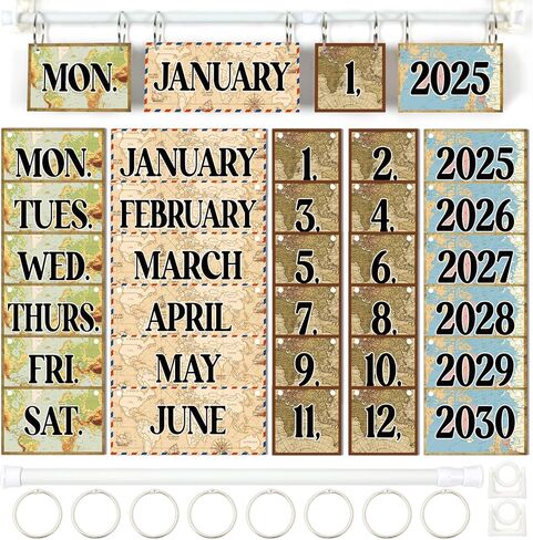 Mountains Calendar Bulletin Board Set Moving Mountain Flip Calendar with Holder Mountains Bulletin Board Decoration 57 Date Cards Adjustable Calendar Holder for Office Home School Classroom Decor in Kuwait