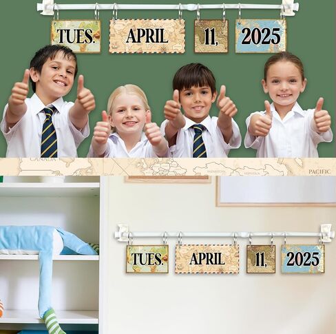 Mountains Calendar Bulletin Board Set Moving Mountain Flip Calendar with Holder Mountains Bulletin Board Decoration 57 Date Cards Adjustable Calendar Holder for Office Home School Classroom Decor in Kuwait