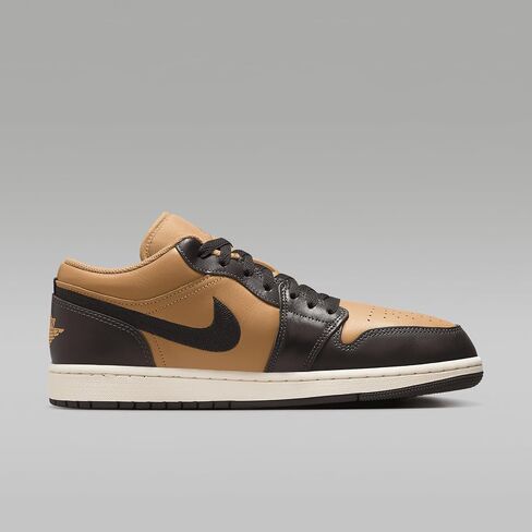 Jordan Air 1 Low SE Men's Shoes (HQ3603-201 ، Flax/Baroque Brown/Vintage Coral/Black) 11.5 in Saudi Arabia