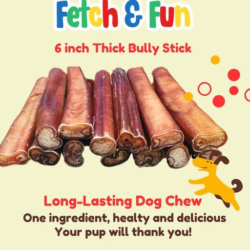 Regular 6 Inch Bully Sticks - 18 Pack in Saudi Arabia