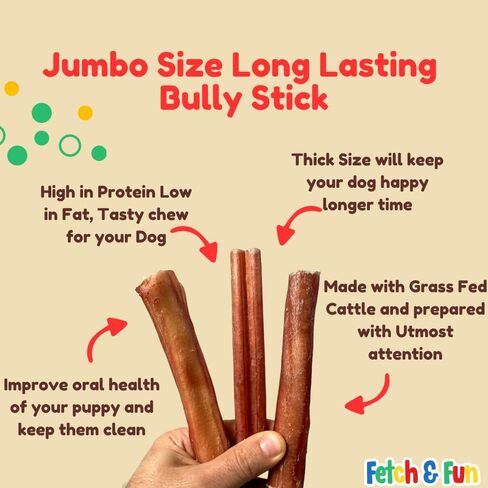 Regular 6 Inch Bully Sticks - 18 Pack in Saudi Arabia