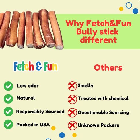 Regular 6 Inch Bully Sticks - 18 Pack in Saudi Arabia