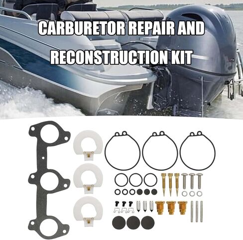 6H3-W0093-02 Carburetor Gasket Repair Kit, Replacement for Yamaha 60HP 70HP Outboard Motor Boat Engine, Replaces 18-7766 6H3-W0093-00 6H3-W0093-01 6H3-W0093-03 in Saudi Arabia