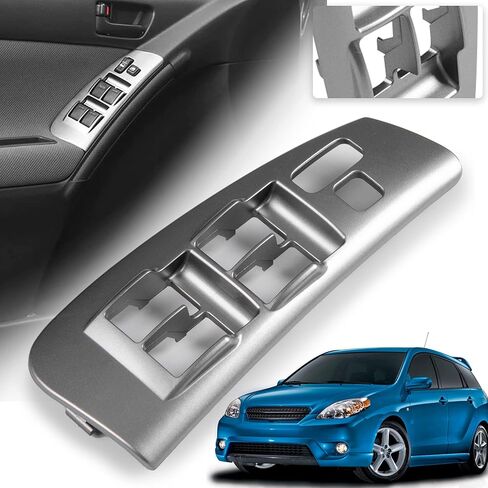 Window Switch Bezel for Toyota Matrix Pontiac Vibe 2003-2008 Driver Side Armrest Panel Front Left Door 74232-01030 88970397 Grey 1Piece in Kuwait