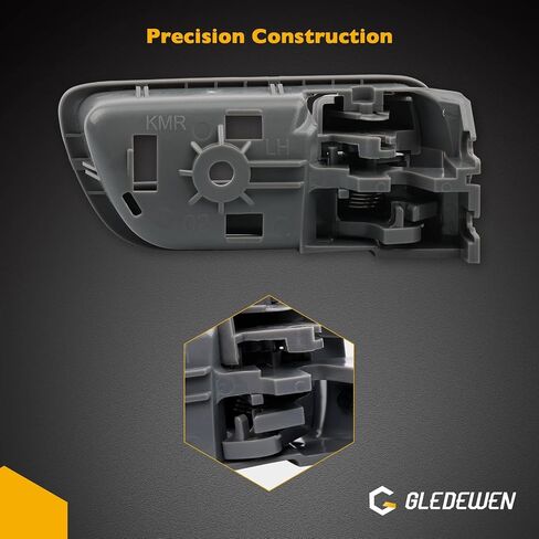 Gledewen Interior Door Handle Front Driver Passenger Side with Door Lock Button, Grey Inside Door Handle, Compatible with Toyota Camry 2002-2006, Replaces# 69206-AA021 69205-AA021 in Saudi Arabia