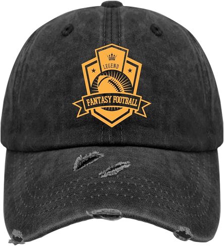 Fantasy Football Legend American Football Game Hats for Mens Washed Distressed Baseball Caps Aesthetic Washed Hiking Hats Fitted in Saudi Arabia