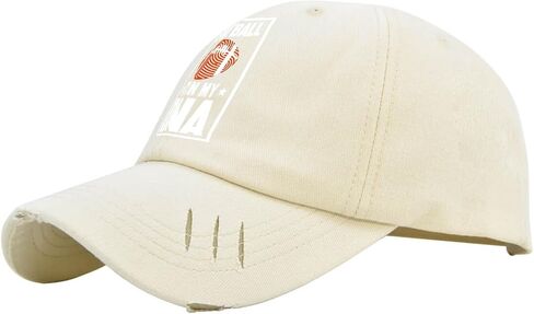 Football It's in My DNA American Football Game Hat for Mens Washed Distressed Baseball Caps Fashion Washed Running Hats Fitted in Saudi Arabia