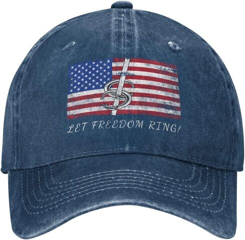 Freedom - Horseshoe Throwing Horseshoe Pitchers Adjustable Classic Cowboy Baseball Cap Men Women Casual Dad Hat1 Navy Blue in Saudi Arabia