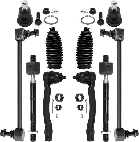 Detroit Axle - Front Suspension Kit for 2012-2017 Kia Rio, 2 Sway Bars 4 Inner Outer Tie Rod Ends 2 Lower Ball Joints 2 Boots 2013 2014 2015 2016 Replacement in Saudi Arabia