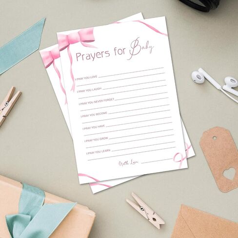 ألعاب Pink Bow Baby Shower Games ، Funny Baby Shower Games Party Scipies for 30 ضيفًا ، ألعاب استحمام الطفل للفتاة - Baby Word Scramble -P05 in Kuwait