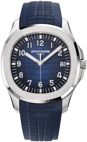 SPECHT&SOHNE 2023 Business Automatic Mechanical Watch Rubber Strap Miyota 8215 Movt Sport Wristwatch Waterproof 42MM Luminous Clocks Men's Watch in Saudi Arabia