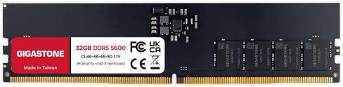 【DDR5 RAM】 GIGASTONE 128GB Kit (4x32GB) DDR5 5600MHz PC5-44800 CL 46-46-46-90 1.1V UDIMM 288 Pin Unbuffered Non ECC High Performance PC Desktop Memory Upgrade in Saudi Arabia